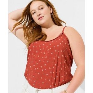 Torrid Geo Western Print Braided Challis Sleeveless Tank Plus Size 2X